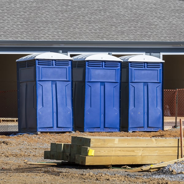 what is the cost difference between standard and deluxe portable toilet rentals in Sheridan IN